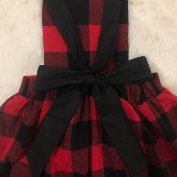 Red Buffalo Plaid Pinafore Dress - Picture 3 of 3